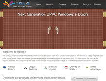 Tablet Screenshot of breezewindows.com